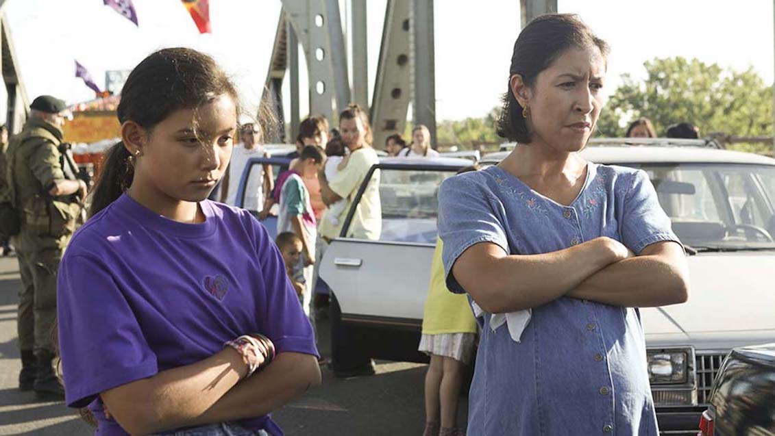 Kiawentiio (left), Rainbow Dickerson in Beans. Photo: Toronto International Film Festival (TIFF)