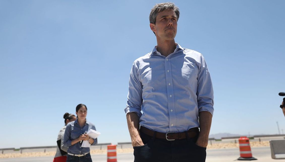 Beto O'Rourke, the Democrat who is challenging Ted Cruz in the race for a seat in the Senate in Texas. Joe Raedle/Getty Images.