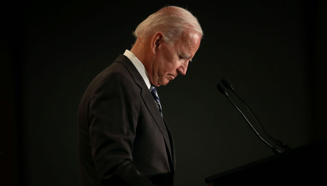 WASHINGTON, DC - MARCH 12: Former U.S. Vice president Joe Biden speaks at the International Association of Fire Fighters legislative conference March 12, 2019 in Washington, DC. The conference addresses issues including firefighter mental health, funding the 9/11 Victims Compensation Fund and collective bargaining. (Photo by Win McNamee/Getty Images)