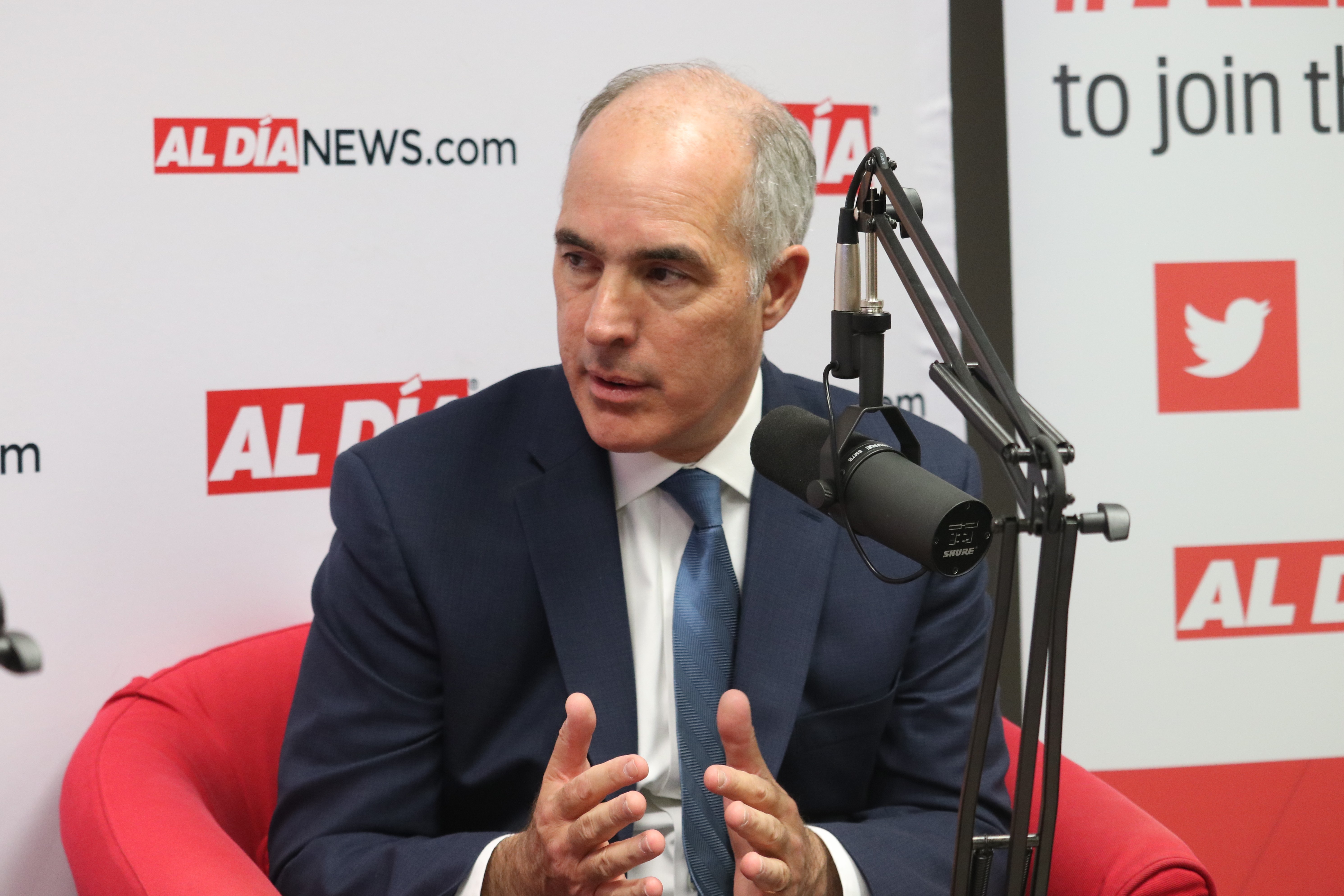 House passes Trump impeachment inquiry, Senator Bob Casey explains the Senate's next steps. Photo : Michelle Myers / AL DIA News