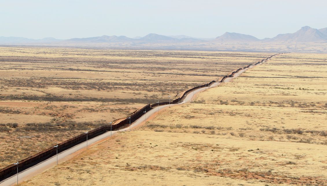 Arizona - U.S. Customs & Border Protection Southwest Border Fence Line. Photographer: Donna Burton
