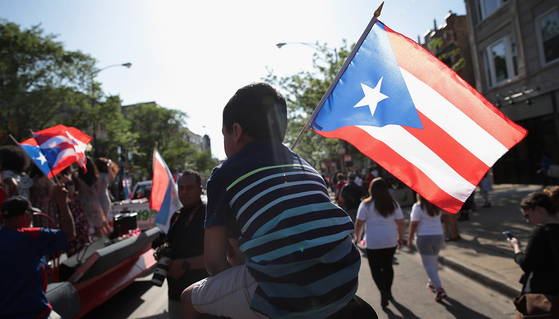 Música y política se unen en esta 42 edición del Desfile del Pueblo Puertorriqueño, que llega unos meses antes del referendum de la isla. Photo: Univision / EFE