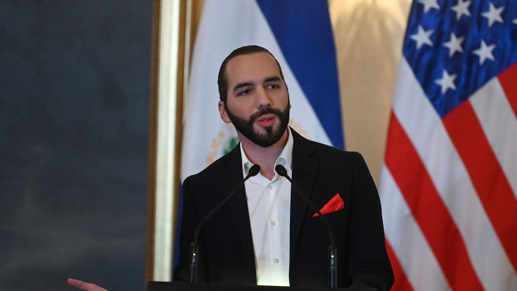 El Salvador's President Nayib Bukele.(MARVIN RECINOS / AFP/Getty Images)