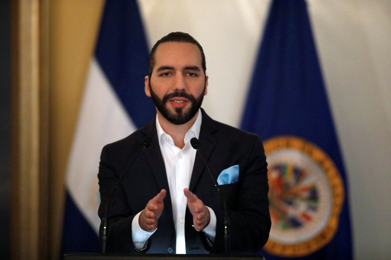 President of El Salvador, Nayib Bukele. Reuters file photo by Jose Cabezas.