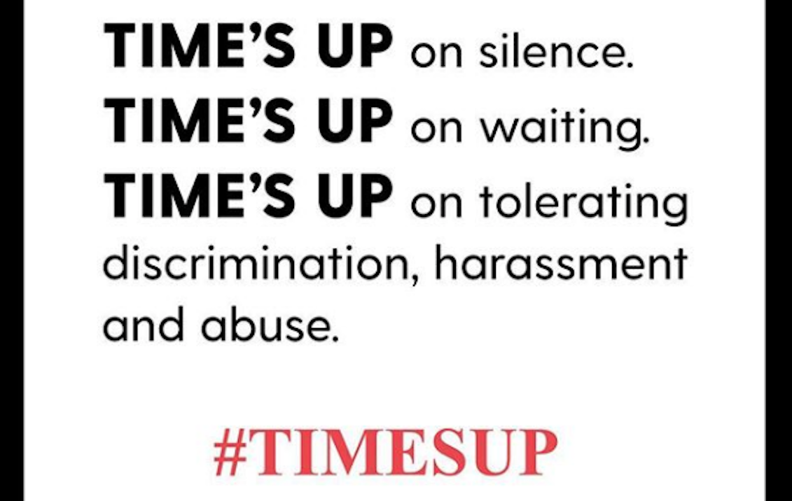 Image of the "Time's up" campaign. 