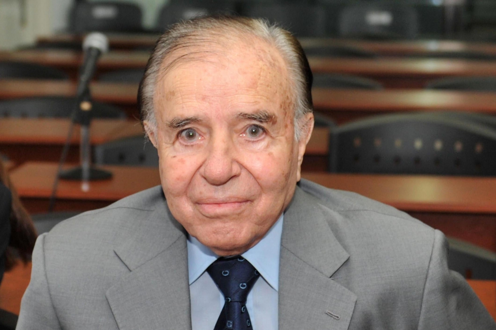 Carlos Menem was the longest uninterrupted president of Argentina. File photo.