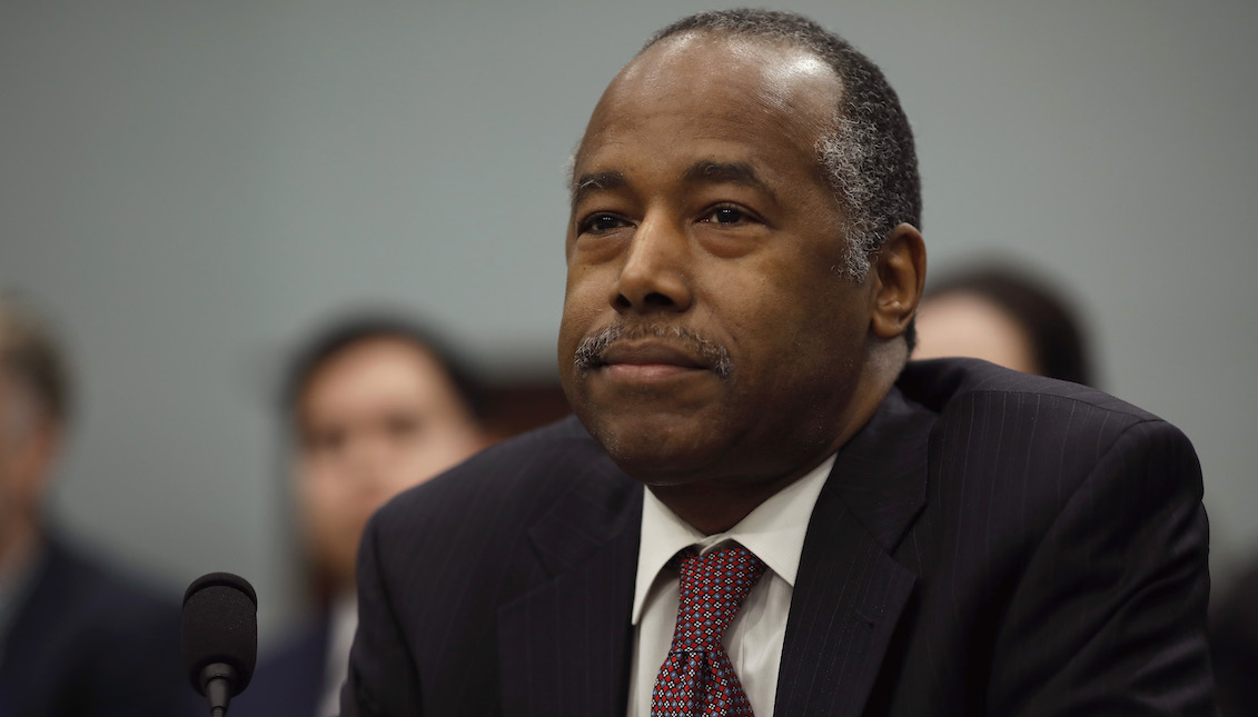 Secretario del Departamento de Vivienda y Desarrollo Urbano, Ben Carson. Getty Images.