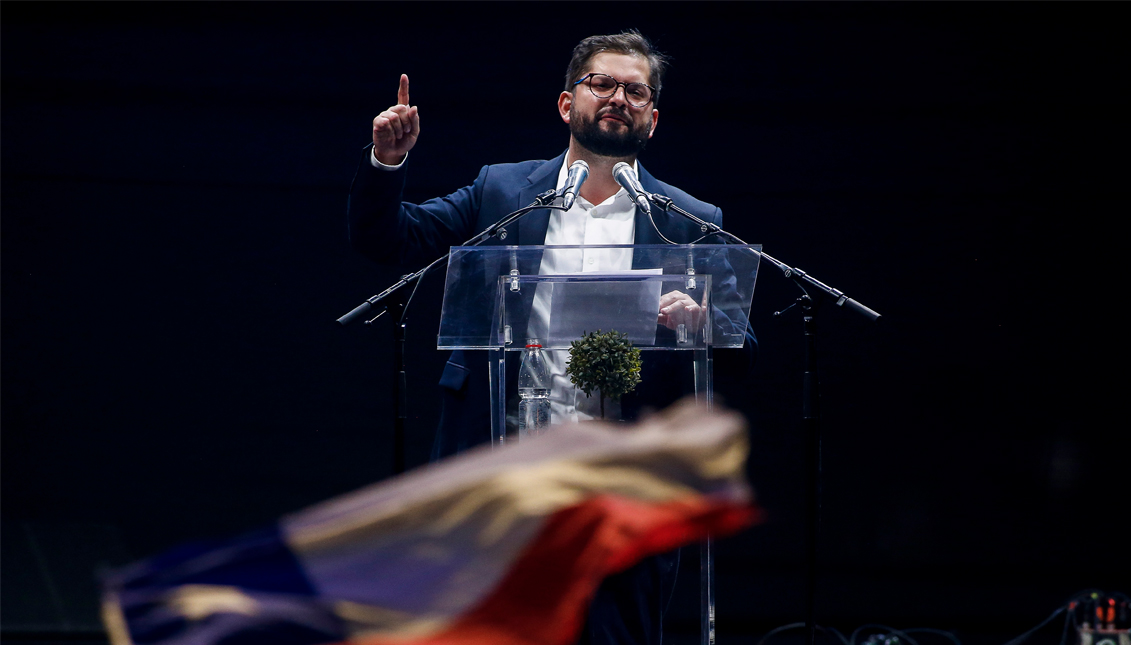 During his victory speech, Gabriel Boric indicated that "we must advance with responsibility in structural changes without leaving anyone behind; grow economically; convert what for many are consumer goods into social rights regardless of wallet size; and guarantee a peaceful and safe life". Getty Images