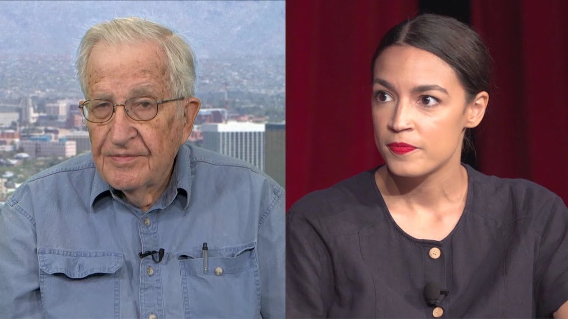 "I think what [the Ocasio-Cortez victory] points to is a split in the Democratic Party between the popular base and the party managers," Chomsky said. "The popular base is increasingly socially democratic."