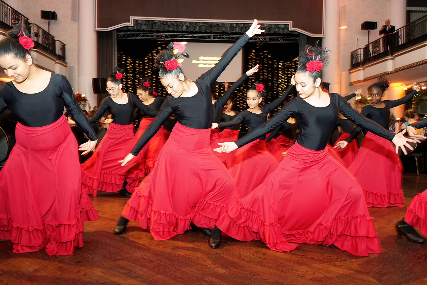 The Pan American Academy Charter School entertains the audience with a flamenco performance Photos: Peter Fitzpatrick/AL DIA News