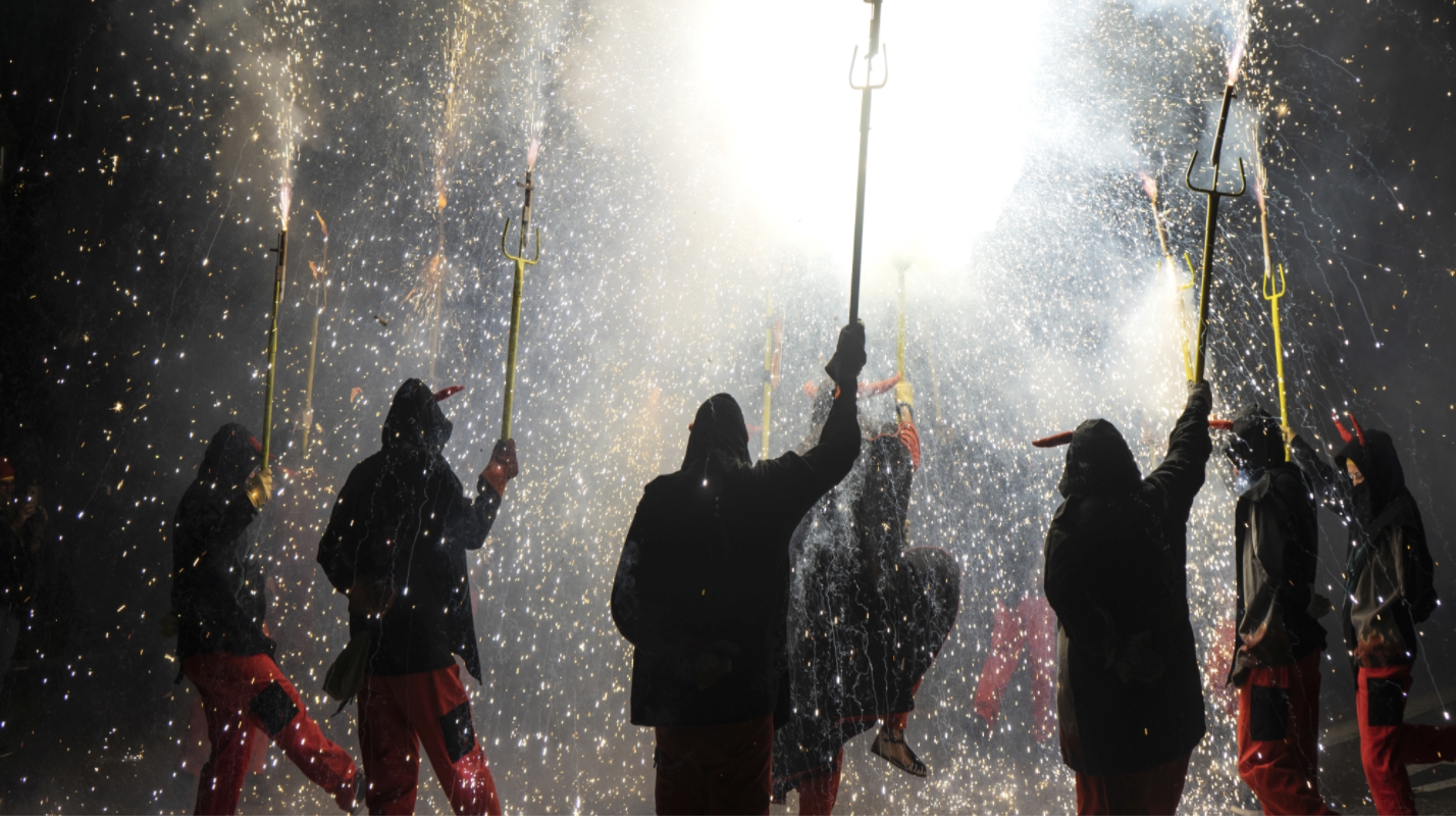 Correfocs in the festivities of La Merced. File image.