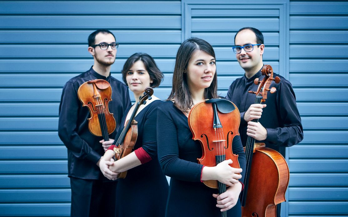 Cosmos Quartet: Helena Satué, Bernat Prat, Lara Fernández and Oriol Prat.