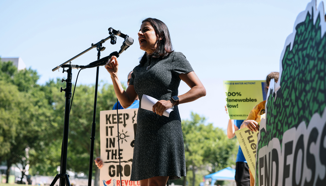 Since her election to Congress in 2015, Barragán has battled for climate legislation for her district and the nation as a whole.   Gettyimages
