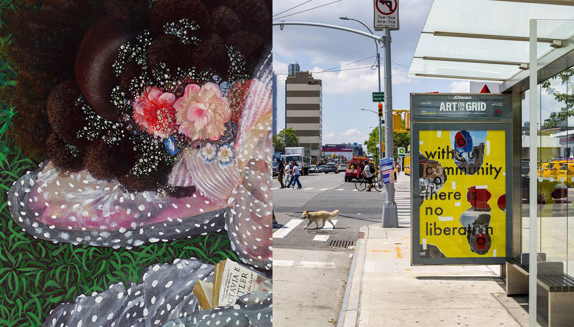 “On rest and resistance" es la obra de la dominicana Firelei Báez, inspirada en la escritora Octavia Butler. ”Photo: NYCgo.