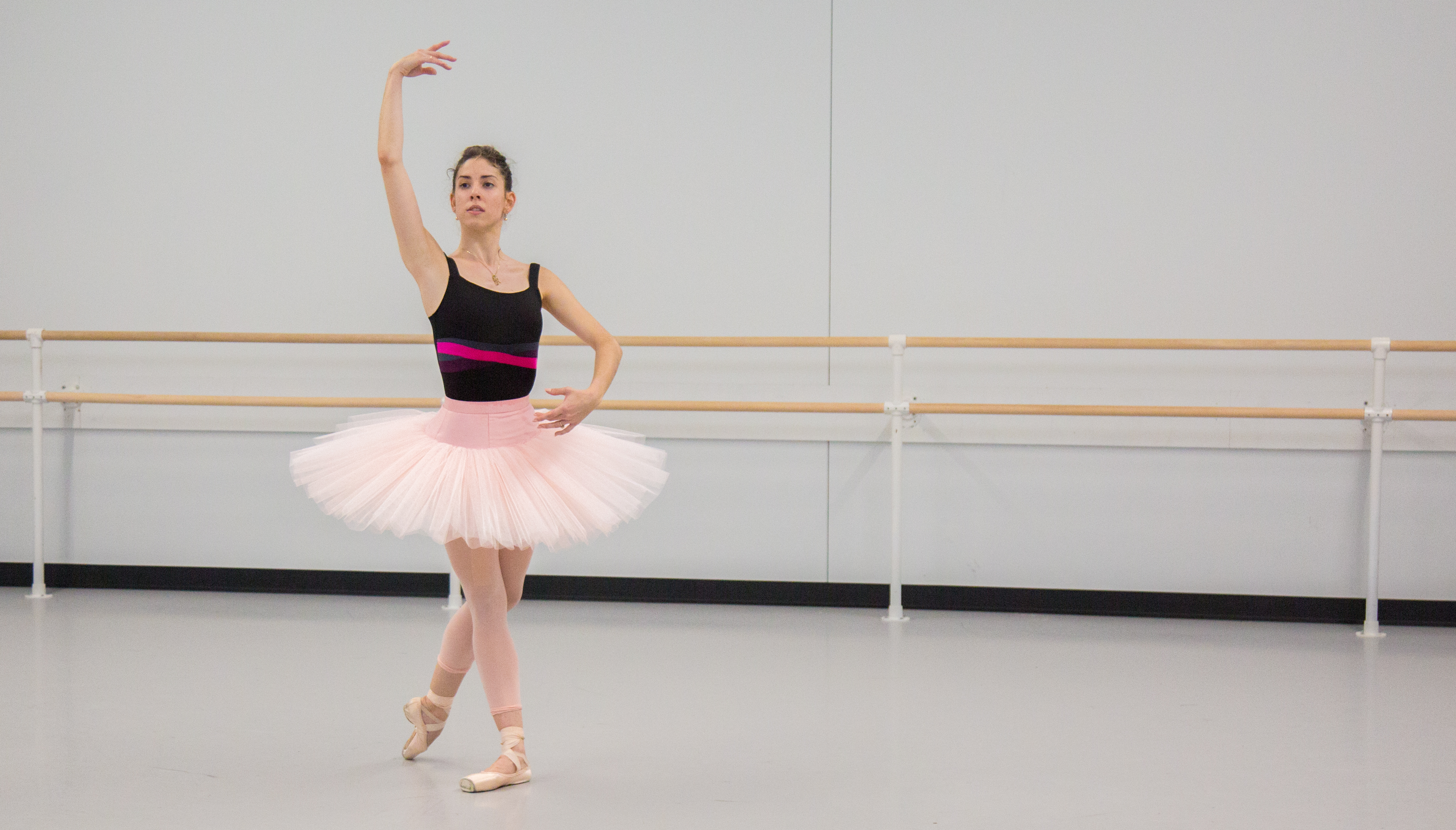 Dayesi Torriente rehearsing for "Sleeping Beauty" at The School of Pennsylvania Ballet. 