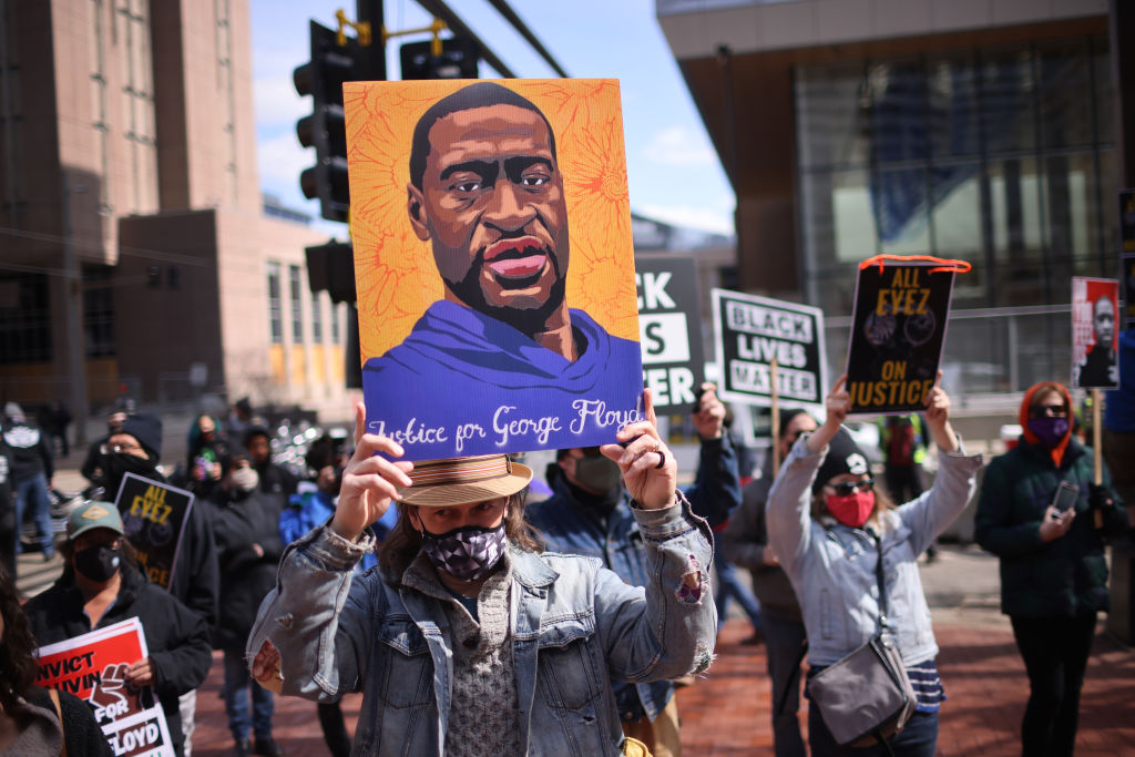 Protests calling for justice for George Floyd lasted throughout the summer. Photo: Scott Olson/Getty Images