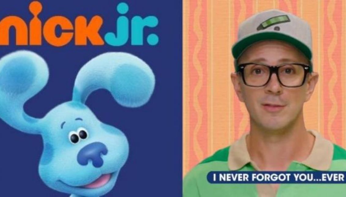 Steve Burns and puppy 'Blue'. Photo: Nick Jr