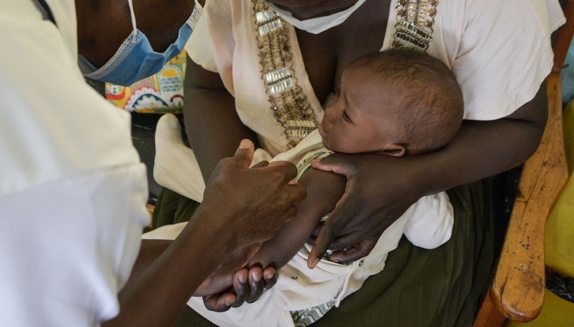 Children as young as five months old can be vaccinated against malaria. Photo: Getty Images.