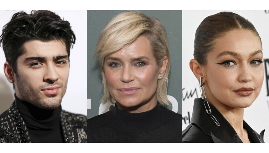 Zayn Malik, Yolanda Hadid and Gigi Hadid in discussion. Photo: Twitter Collage 