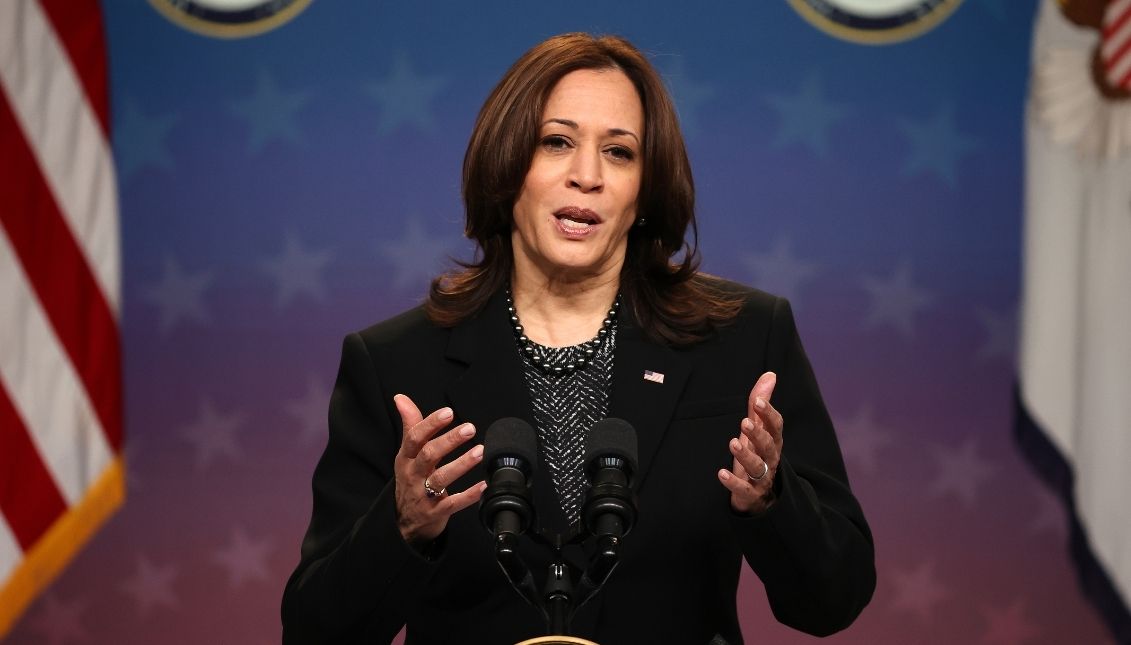 Vice President Kamala Harris left the set of 'The View' over positive covid-19 cases. Photo credit: Getty Images