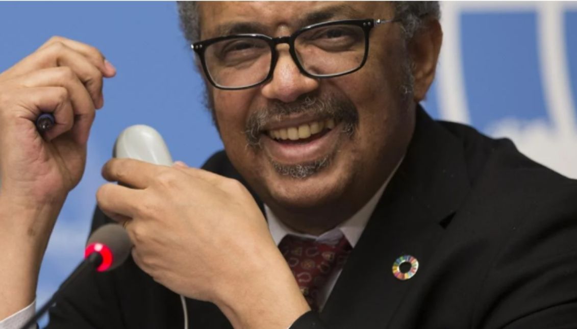 WHO General Director Tedros Adhanom Ghebreyesus made the announcement. Photo: WHO