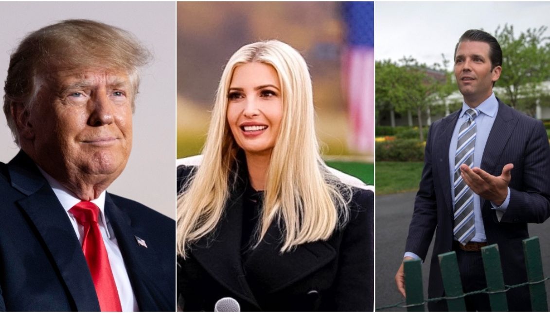 Donald Trump and his children are being investigated by New York prosecutor. Photo: Twitter