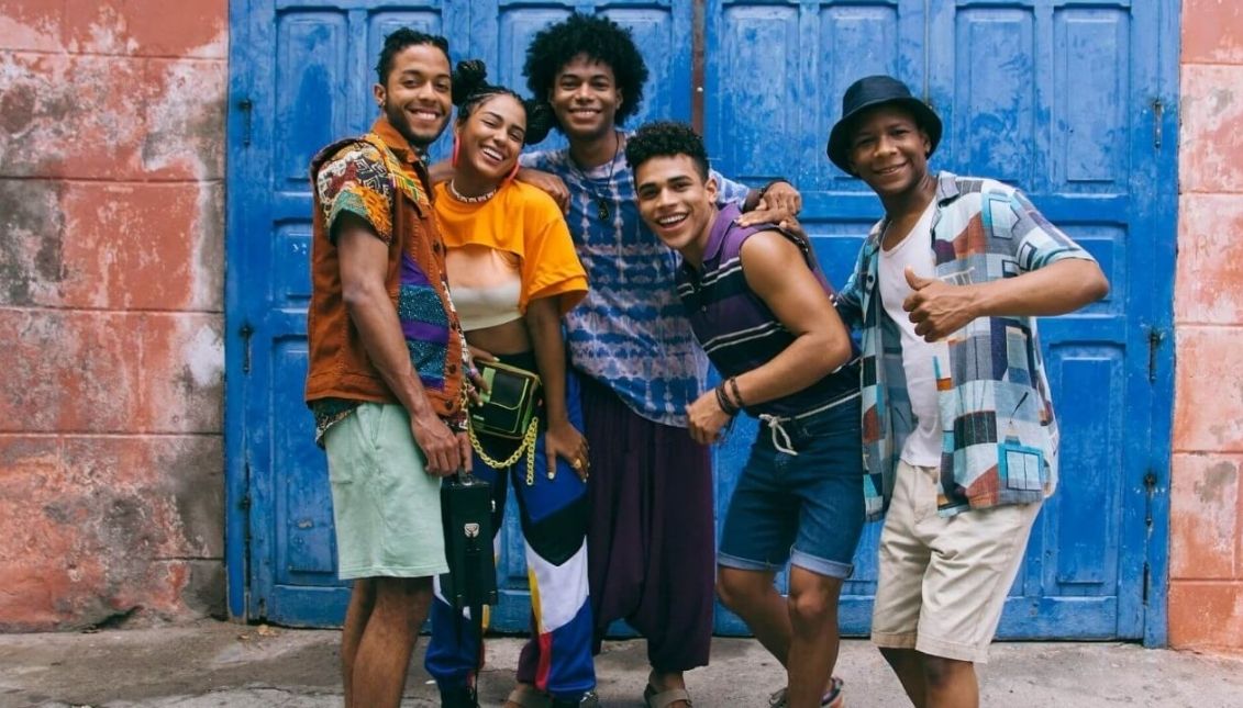 Part of the cast of the Disney+ series Champeta, el ritmo de la tierra. Photo: Disney