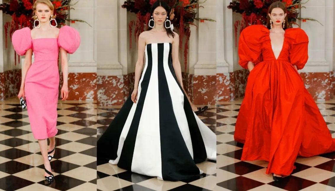 Designs from Carolina Herrera's spring 2022 collection. Photo: Carolina Herrera