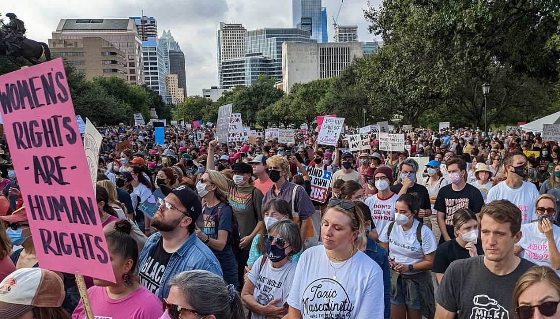 Pro-choice protests in Texas.