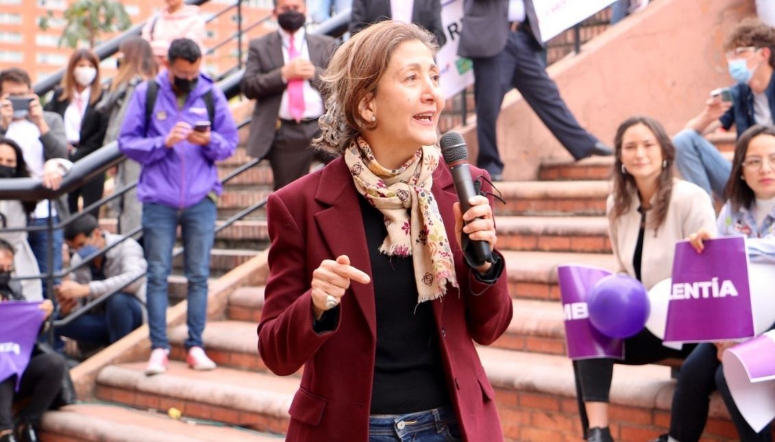 Ingrid Betancourt es la candidata femenina de la Coalición Centro Esperanza. Foto: Twitter IBetancourtCol