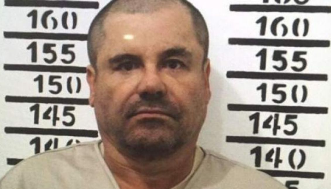 Joaquín 'El Chapo' Guzmán, en su ficha de prisión. Foto: Twitter