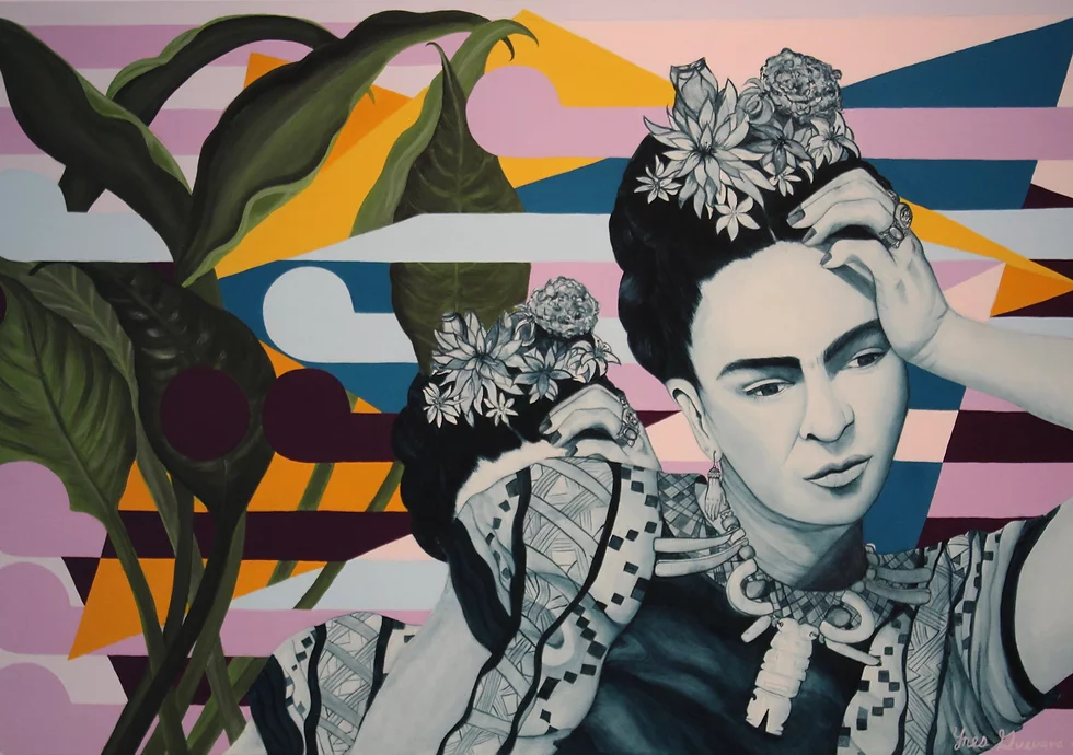 Frida Kahlo, una de las obras de la artista mexicana Ynes Guevara.