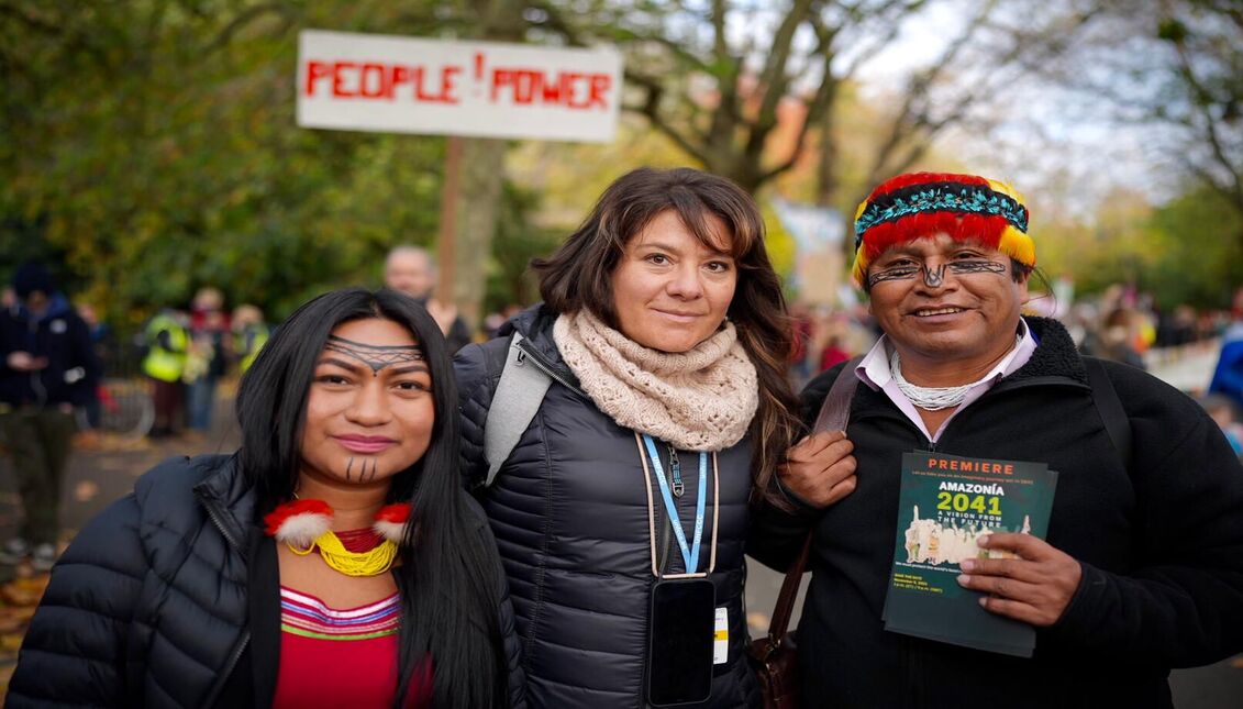 Domingo Peas Nampichikai is one of the official spokespeople for the Indigenous groups of the Ecuadorian and Peruvian Amazon