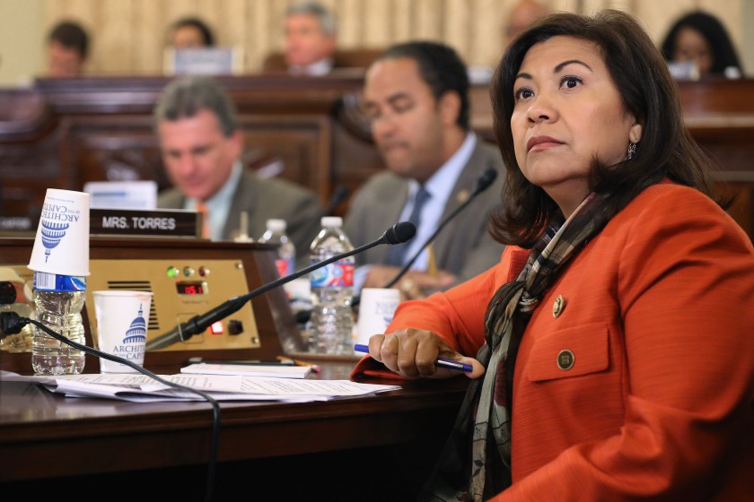 Torres is the only Central American serving in Congress. She is co-Chair of the Central Americans Caucus. (Chip Somodevilla / Getty Images)