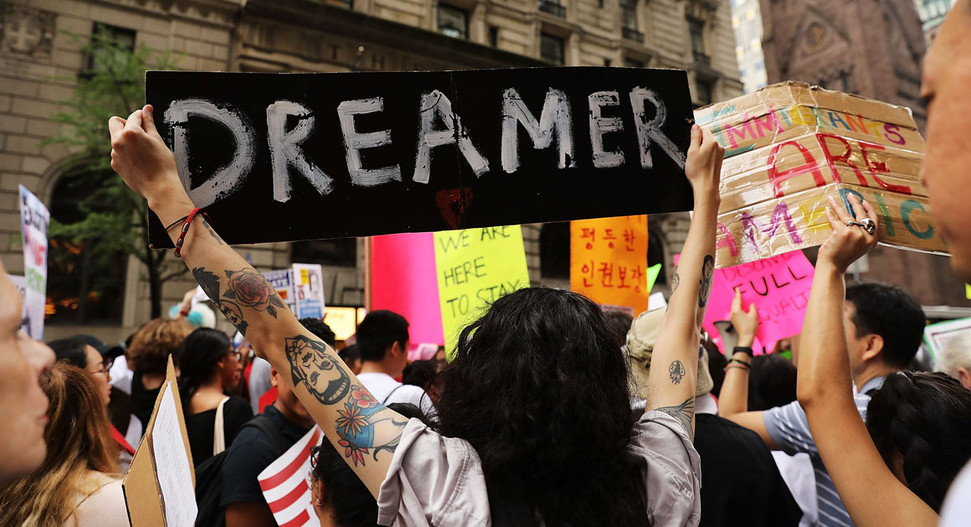 Biden is to propose an eight-year citizenship path for immigrants, among other measures introduced on inauguration day. Photo: Getty Images
