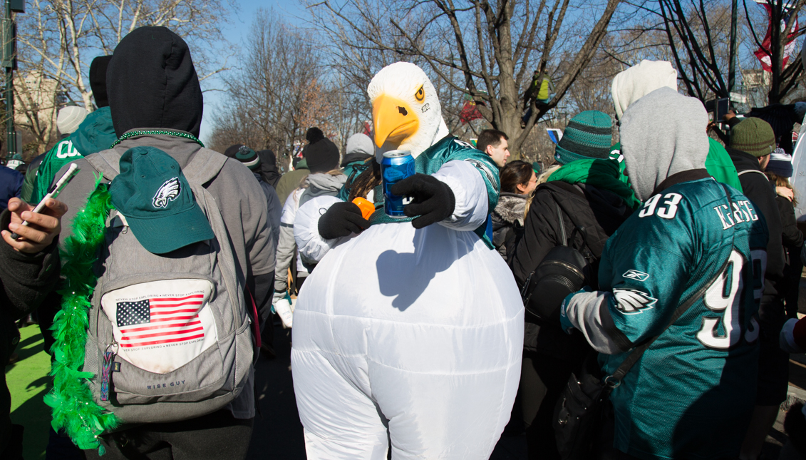 Thousands of fans welcomed the Super Bowl champions: Philadelphia Eagles. Photo: Samantha Laub / AL DÍA News