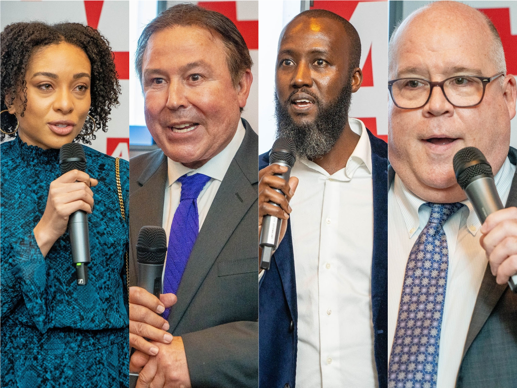 The recipients of the 2021 "El Habanero" Medal of Advocacy at the 2021 PA Society event in New York City. Photos: Peter Fitzpatrick/AL DÍA News. 