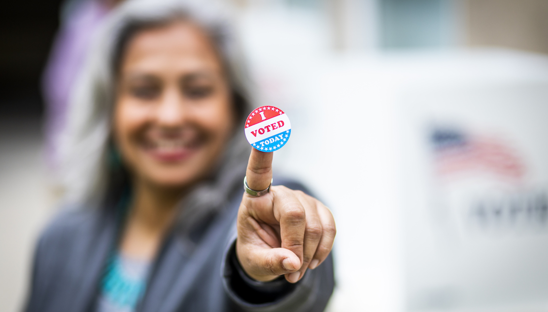 In 2020, Latinos will constitute the largest nonwhite voting bloc in the U.S. Source: Getty.