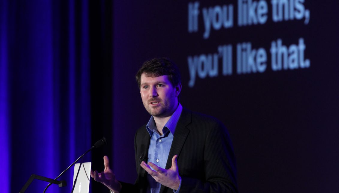 Eli Pariser, author of The Filter Bubble. "If you like this, you'll like that." Knight Foundation's Media Learning Seminar 2012 at the Hotel InterContinental,Miami, Florida on Monday, February 20, 2012. Photo: Knight Foundation/Wikipedia