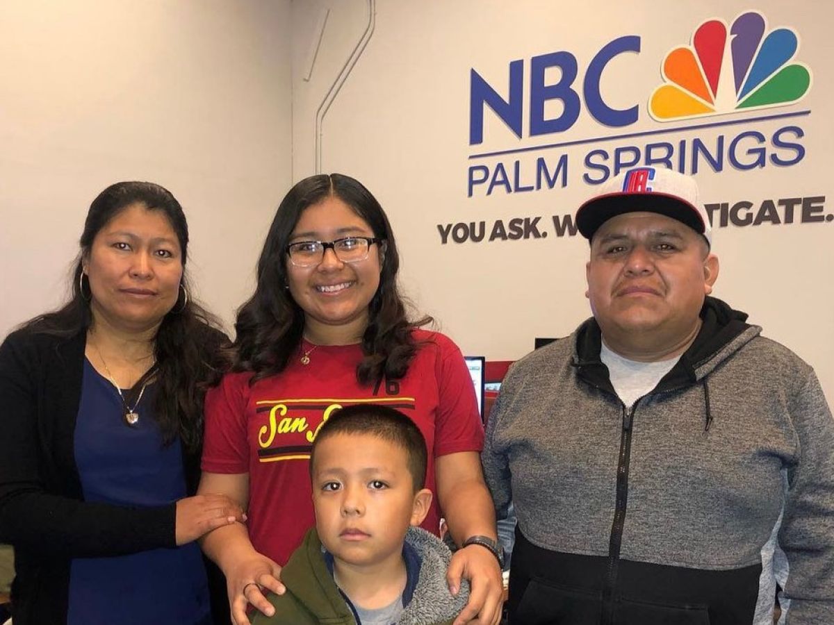 Elizabeth Esteban y su familia. Foto extraida de Gofundme, entrevista para NBCnews. 