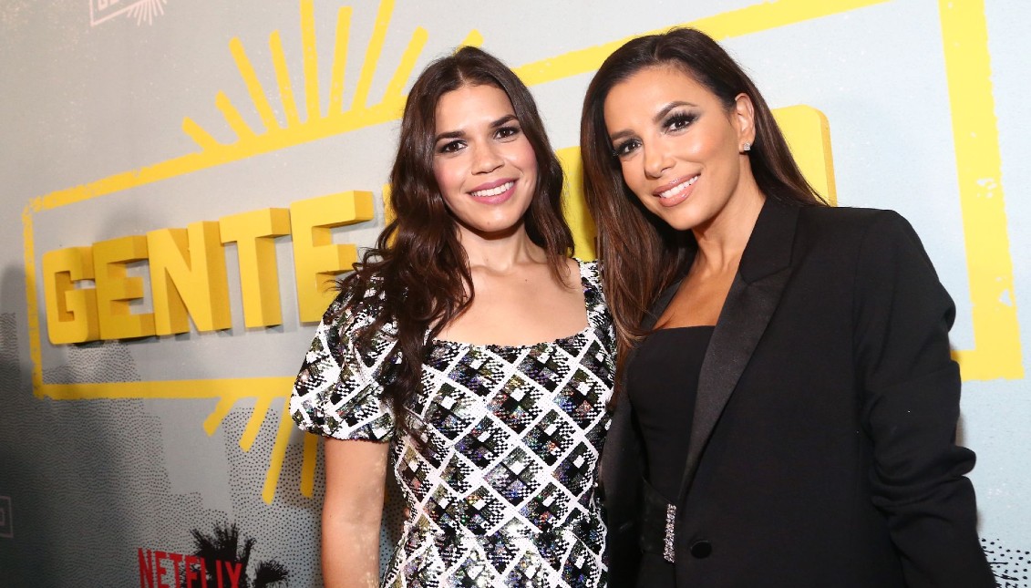 América Ferrera and Eva Longoria at the premiere of Gentefied second season. Photo: Tommaso Boddi / Getty Images