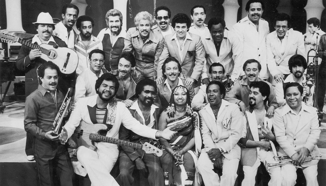 Members of La Fania All Stars. 1980. Judy Morales/Fania Records.