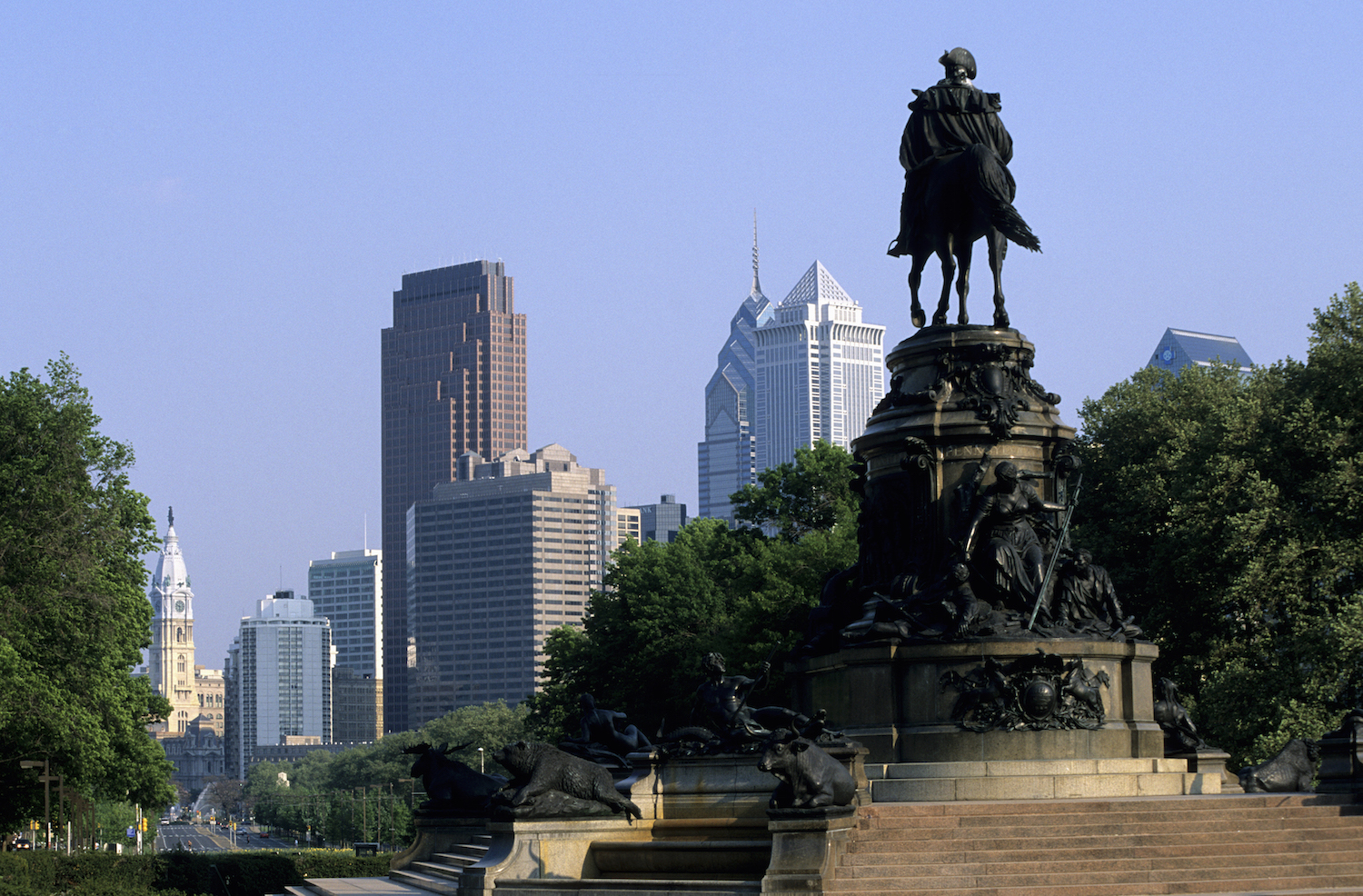 Benjamin Franklin Parkway, Philadelphia. Photo: Hisham Ibrahim/Getty Images.