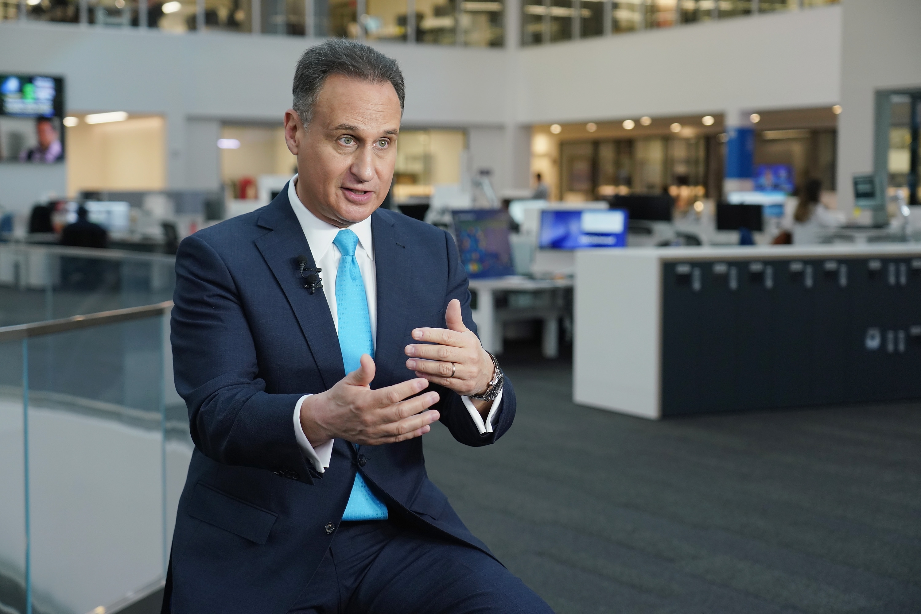 José Díaz-Balart is seen during the "Hazte Contar" 2020 Census Campaign at Telemundo Center on March 28, 2019 in Doral, Florida. Photo: Alexander Tamargo/Getty Images.