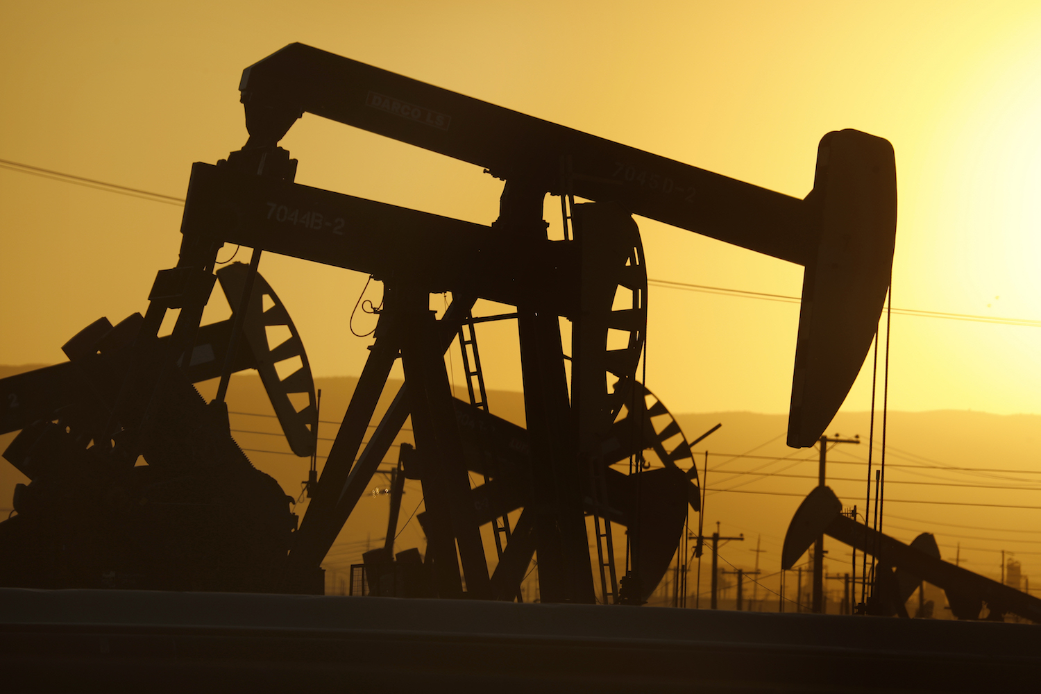 There are over 1,100 producing oil wells in the McKittrick oil field, just north of the town of McKittrick on Cal. State Route 33. Photo: Carolyn Cole/Los Angeles Times via Getty Images.  