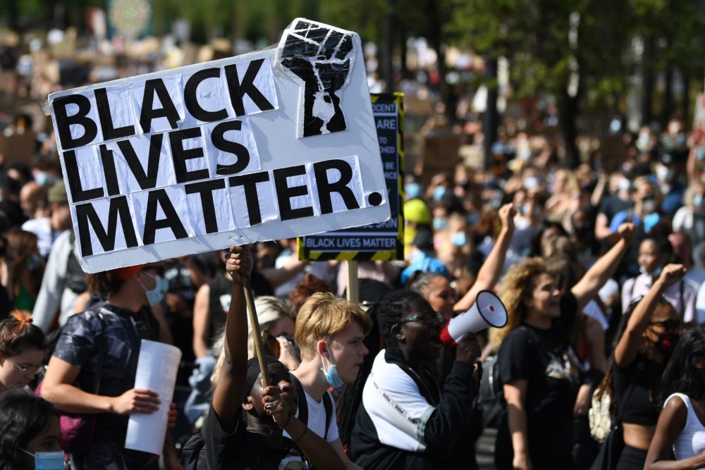 BLM protesters. Photo: Daniel Leal-Olivas/Getty Images