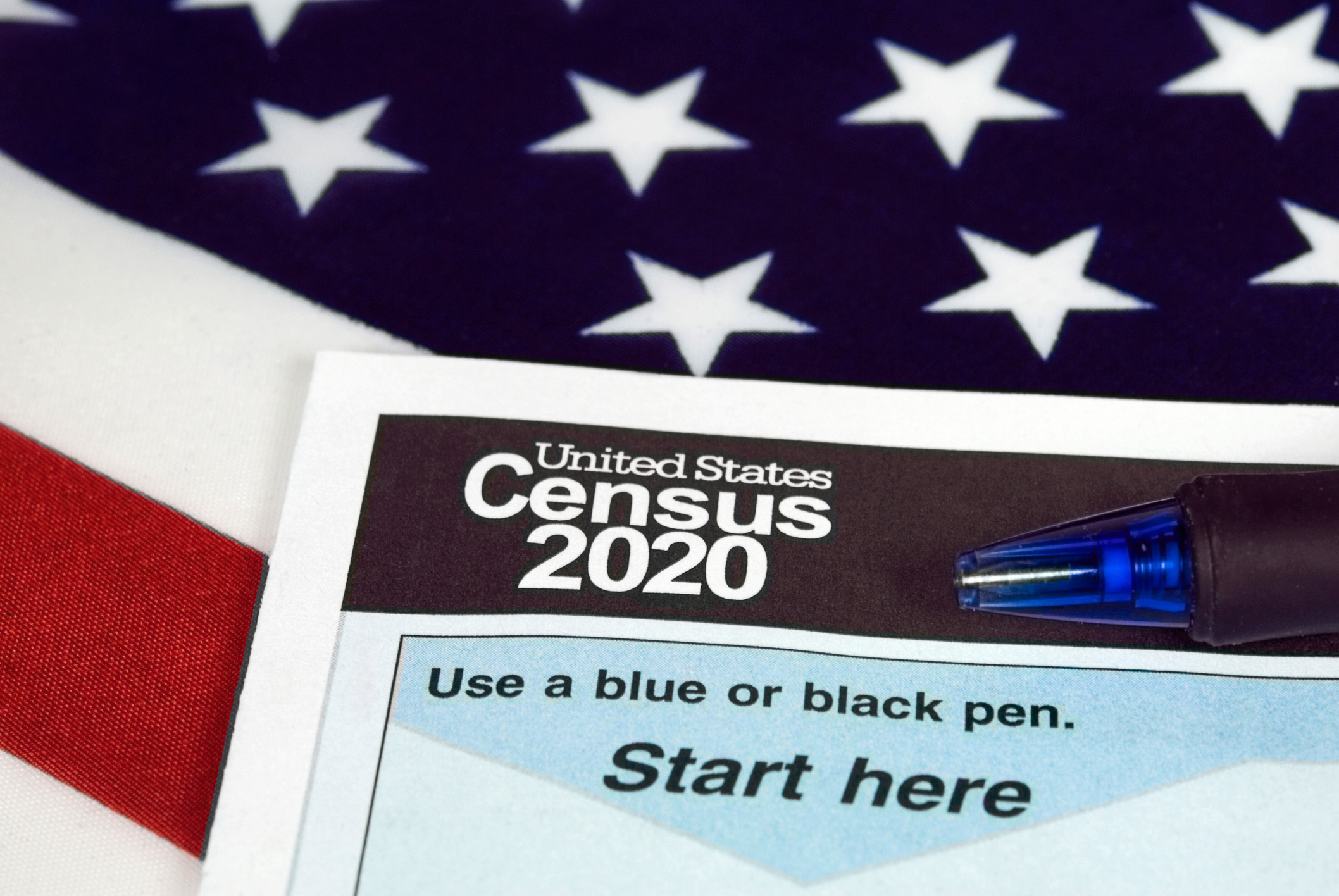 United States 2020 census form - stock photo