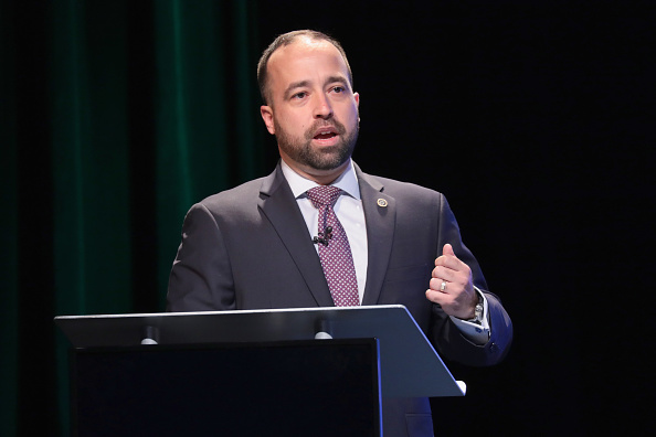 Executive Director of the Puerto Rico Public-Private Partnerships Authority Omar J. Marrero speaks onstage during the Pathway To The Future: Opportunities Of An Economic Transformation Forum at PlayStation Theater on February 15, 2018 in New York City. (Photo by Cindy Ord/Getty Images of Puerto Rico Department of Economic Development & Commerce)
