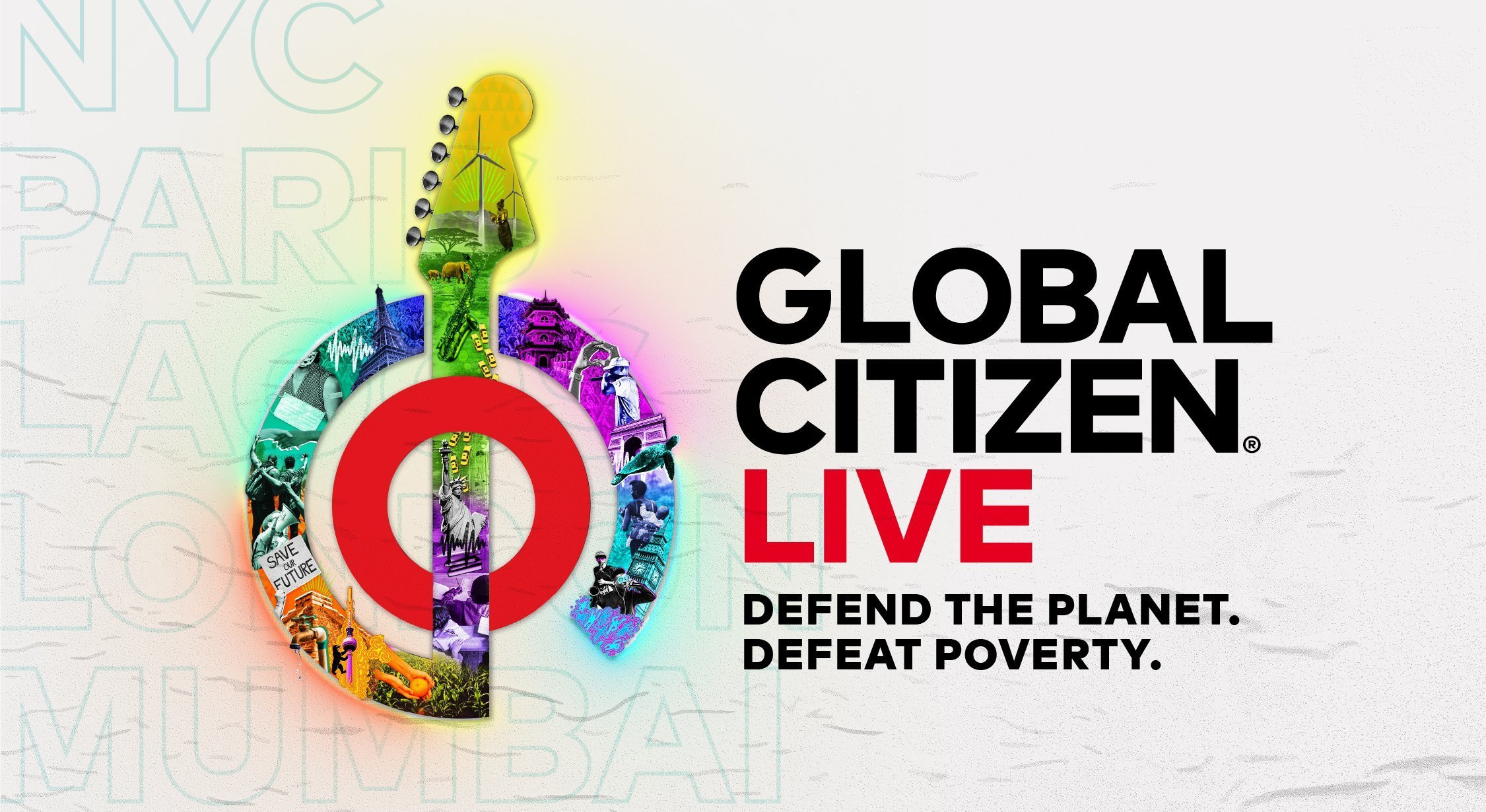 Oficial poster of the "Global Citizen" fest.