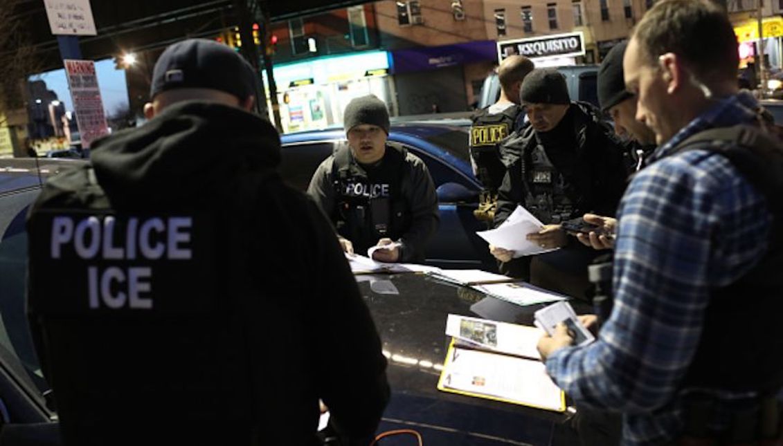 ICE in the city of New York. Photographer: John Moore/Getty Images